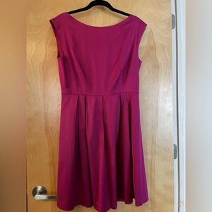 Shoshanna Elegant Magenta Midi Dress